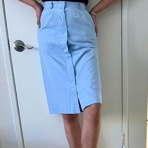 cotton new blue summer skirt